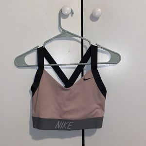 Strappy Nike Logo Sports Bra